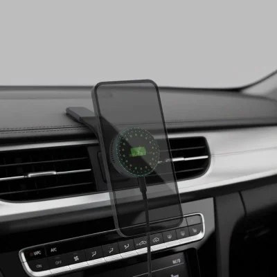 Smartix AirDuo Qi2 25W Car + Desktop Wireless Charging Holder - Black